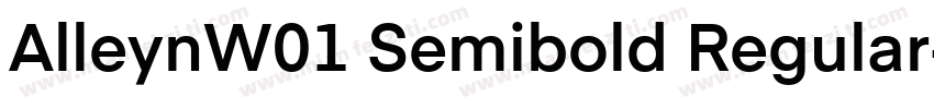 AlleynW01 Semibold Regular字体转换